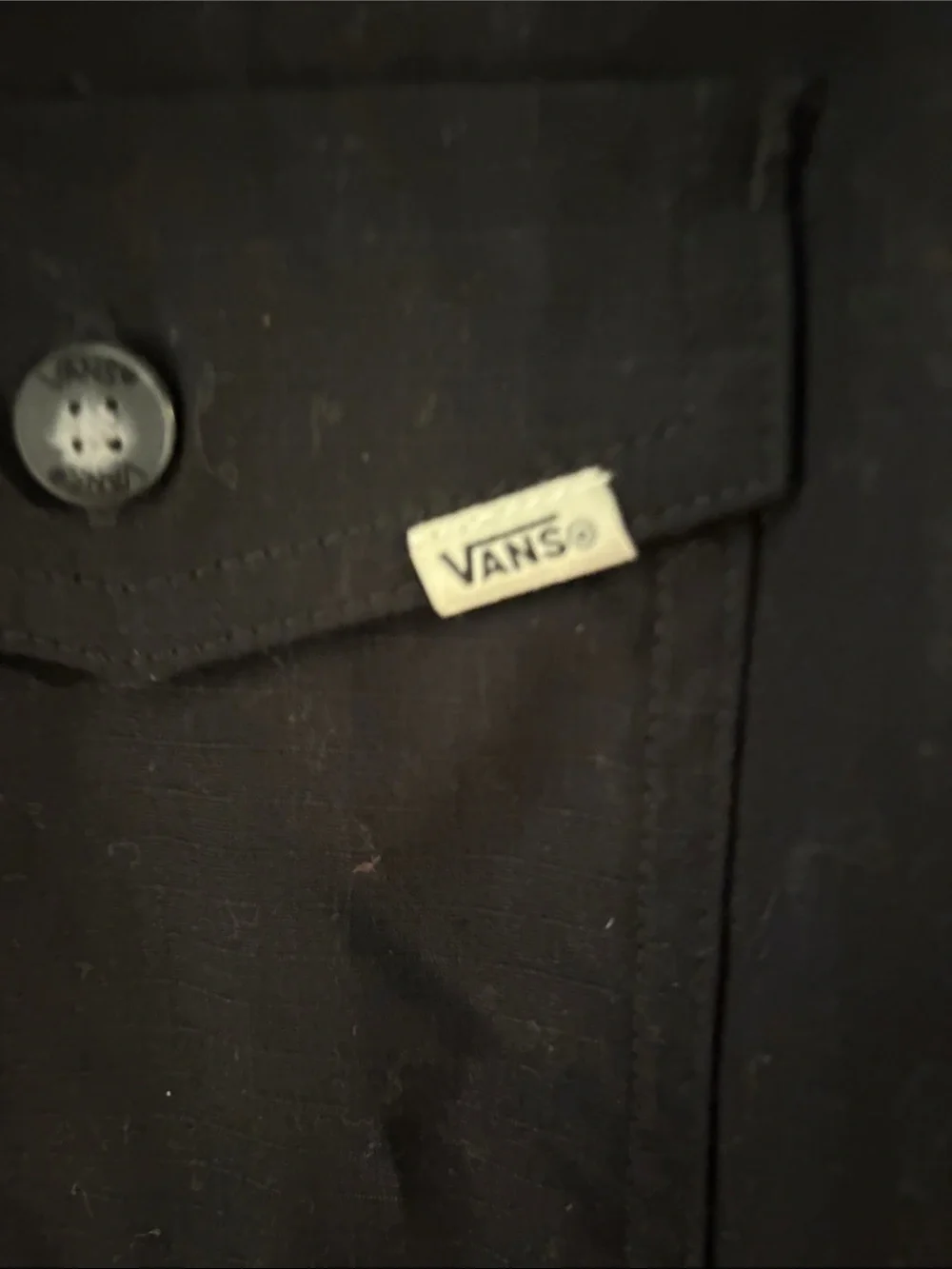 Vans Black Sherpa-Lined Shirt Jacket with Cream Interior